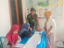 Peduli Stunting, Serka Suyanto Dampingi Kegiatan Posyandu