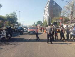 Personil Dishub Makassar Bersama Satlantas Polrestabes Amankan Jalur Pettarani di Acara Konser Shella On Seven