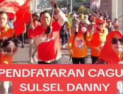 Tak Terbendung, Massa Pendukung Danny Pomanto Banjiri Jalan Andi Pettarani