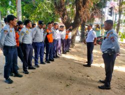 Kegiatan Yang Sama, Personil Dishub Makassar Laksanakan Apel Bersama Sebelum Lakukan Pengaturan Lalin