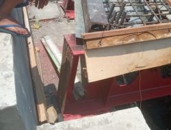 Pembangunan Jembatan Penghubung Pampang Raya Diduga Tak sesuai Bestek, Belum Terpakai Sudah Rubuh??? 