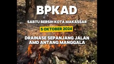 Sabtu Bersih di Laksanakan BPKAD Kota Makassar, Ini Titik Lokasinya: