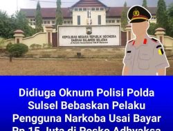 Miris, Dugaan Oknum Aparat Reserse Narkoba Lepas Pelaku Penyalahgunaan Narkotika Jenis Sabu, Ini Temuannya :