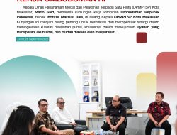 Perkuat Sinergitas Mario Said Terima Kunker Ombusman RI