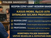 Respon Cepat Kanit Reskrim Bahodopi, Kasus Mobil Rp220 Juta Ditangani Secara Profesional